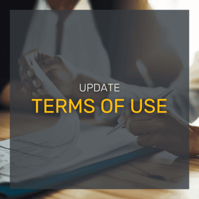 thumbnail with text update terms of use in front of a document