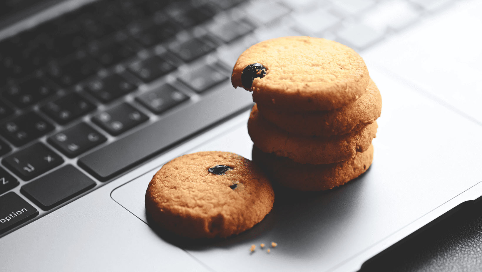 Header image showing cookies on laptop